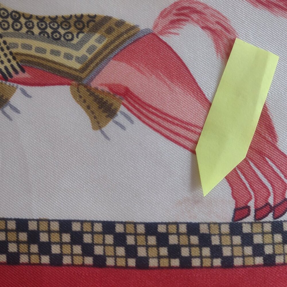 Hermès Silk Scarf Harnais Français 90cm Vintage - Picture 6 of 16
